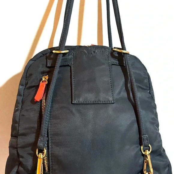 Spartina 449 navy blue nylon shoulder/backpack bag - Picture 4 of 9